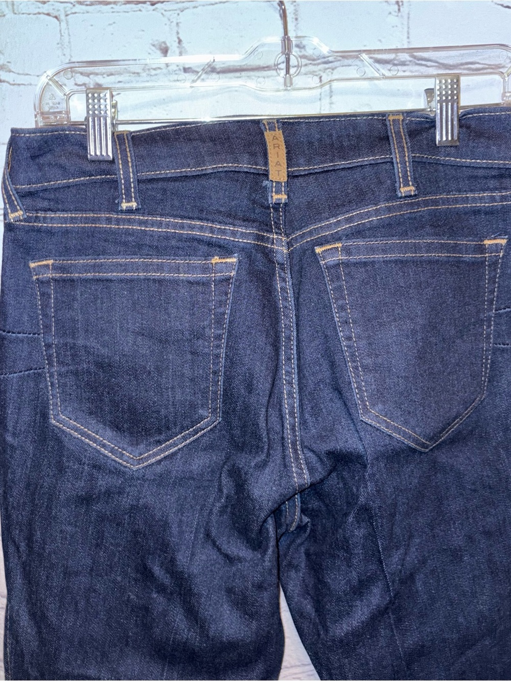 Ariat Jeans High Rise Flare 29R Dark Wash Inseam 31 Women’s Cowgirl Western - Picture 7 of 16